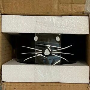 NEW S2 Pottery Barn Figural Black Cat Bowl | 4.5" Halloween Fall Snack Bowls NIB